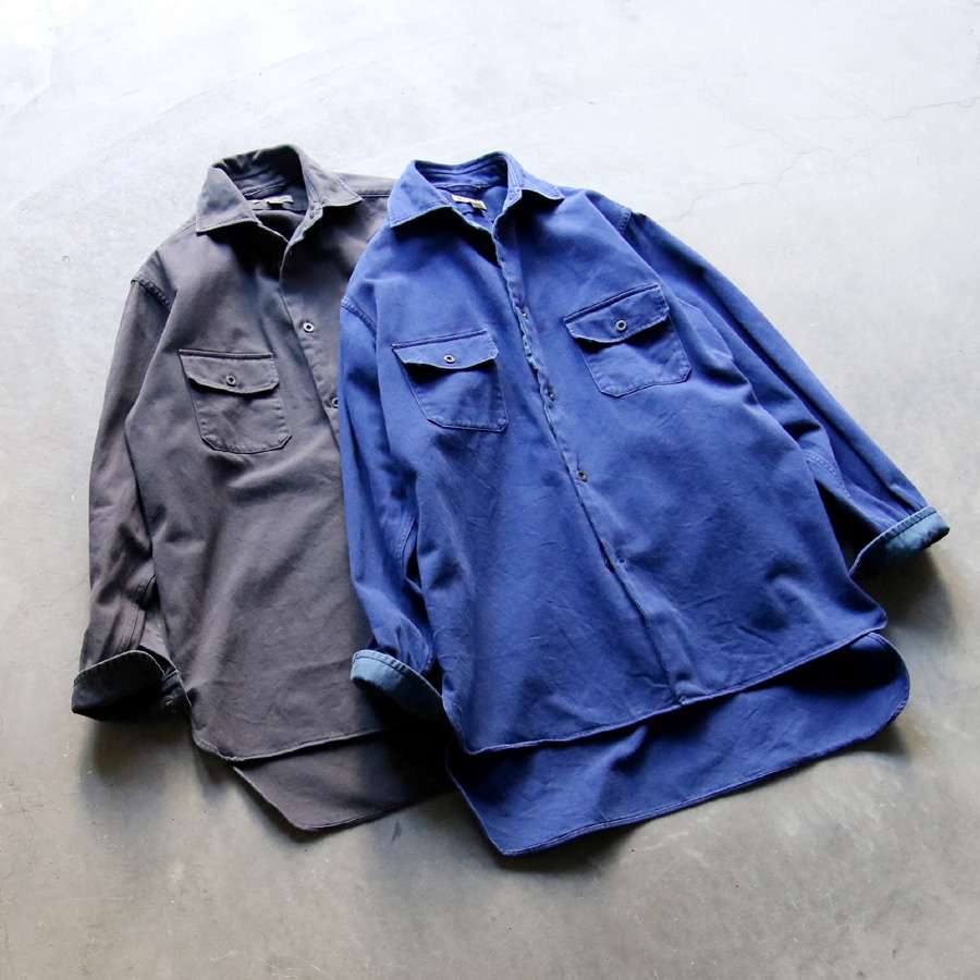 NIGEL CABOURN【GRANDPA SHIRT - COTTON DRILL】 | 入荷や営業だけで ...