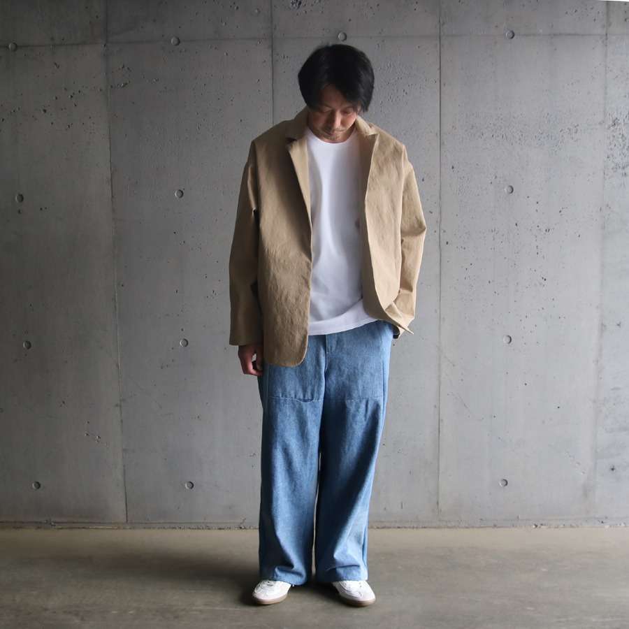 mainu C/N Fatigue Shirts Jacket ブラック2