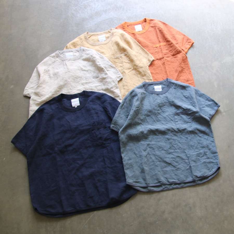 Re made in tokyo japan【French Linen T-shirt】