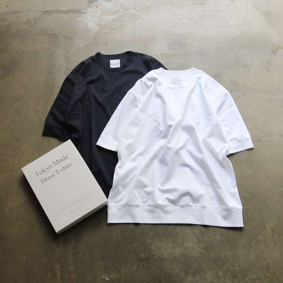 Re made in tokyo japan【Half Sleeve Wide Dress T-Shirt】