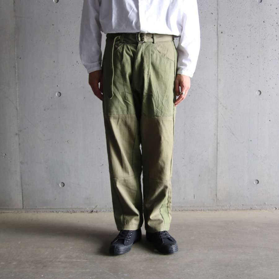 SEEALL【RECONSTRUCTED BELTED BUGGY PANTS(MILITARY)】 | 入荷や営業