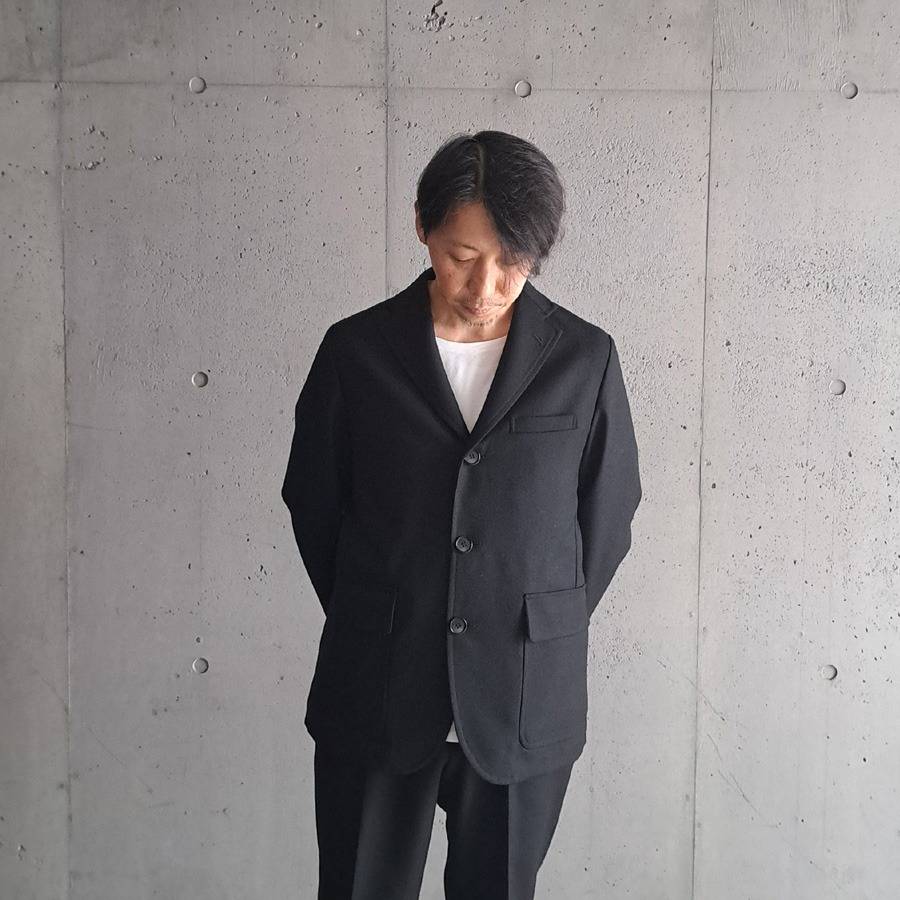  24'AW SPECIAL STYLING 1 -BARNSTORMER×ROL / [3104J] SUPER100'S SAXONY WOOL UNCONSTRUCTED JACKET (BLACK)/[1264P] SUPER100'S SAXONY WOOL MCQUEEN PANTS (BLACK)