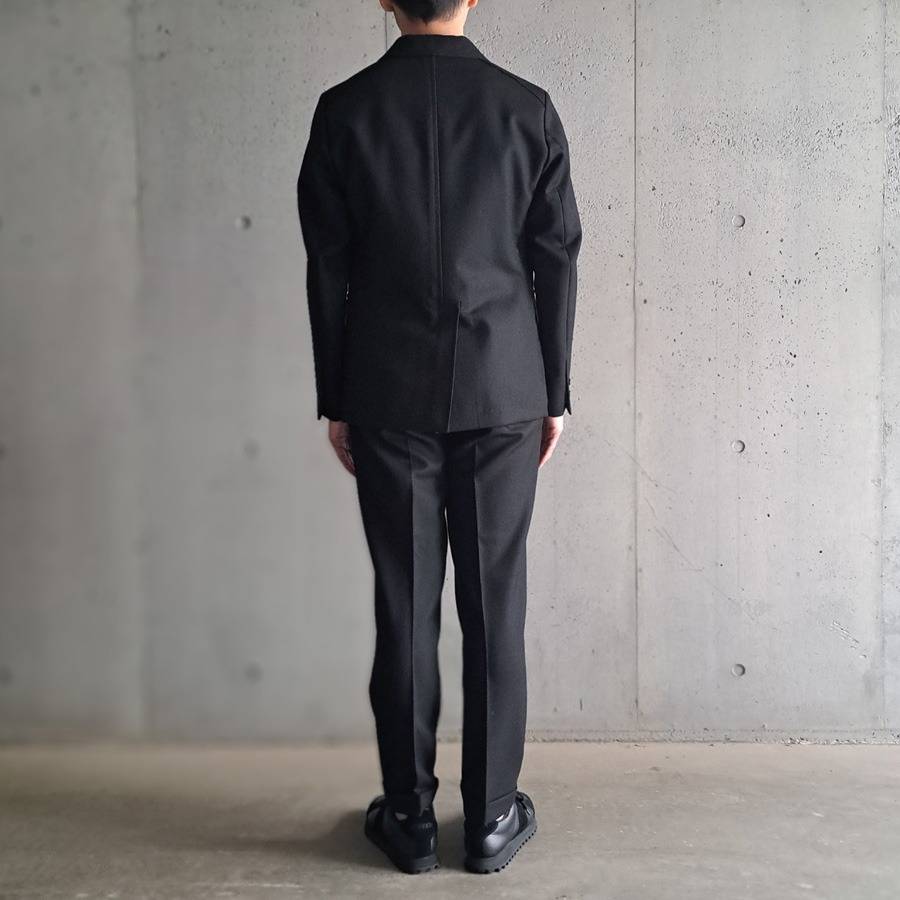  24'AW SPECIAL STYLING 1 -BARNSTORMER×ROL / [3104J] SUPER100'S SAXONY WOOL UNCONSTRUCTED JACKET (BLACK)/[1264P] SUPER100'S SAXONY WOOL MCQUEEN PANTS (BLACK)