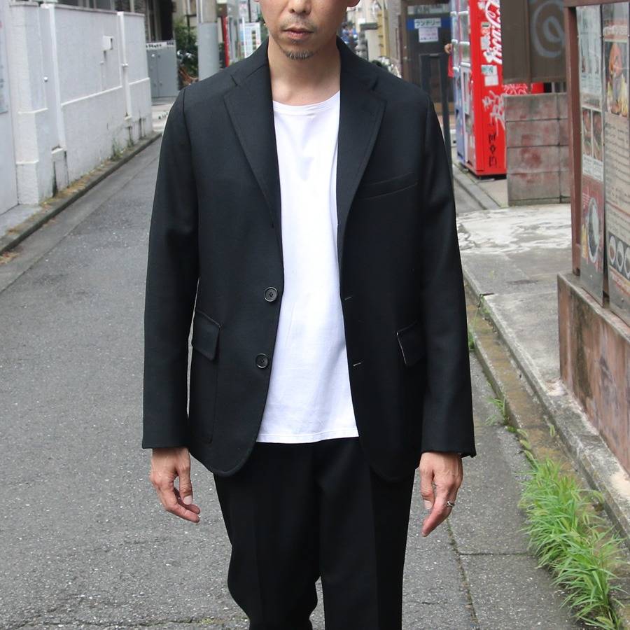  24'AW SPECIAL STYLING 1 -BARNSTORMER×ROL / [3104J] SUPER100'S SAXONY WOOL UNCONSTRUCTED JACKET (BLACK)/[1264P] SUPER100'S SAXONY WOOL MCQUEEN PANTS (BLACK)