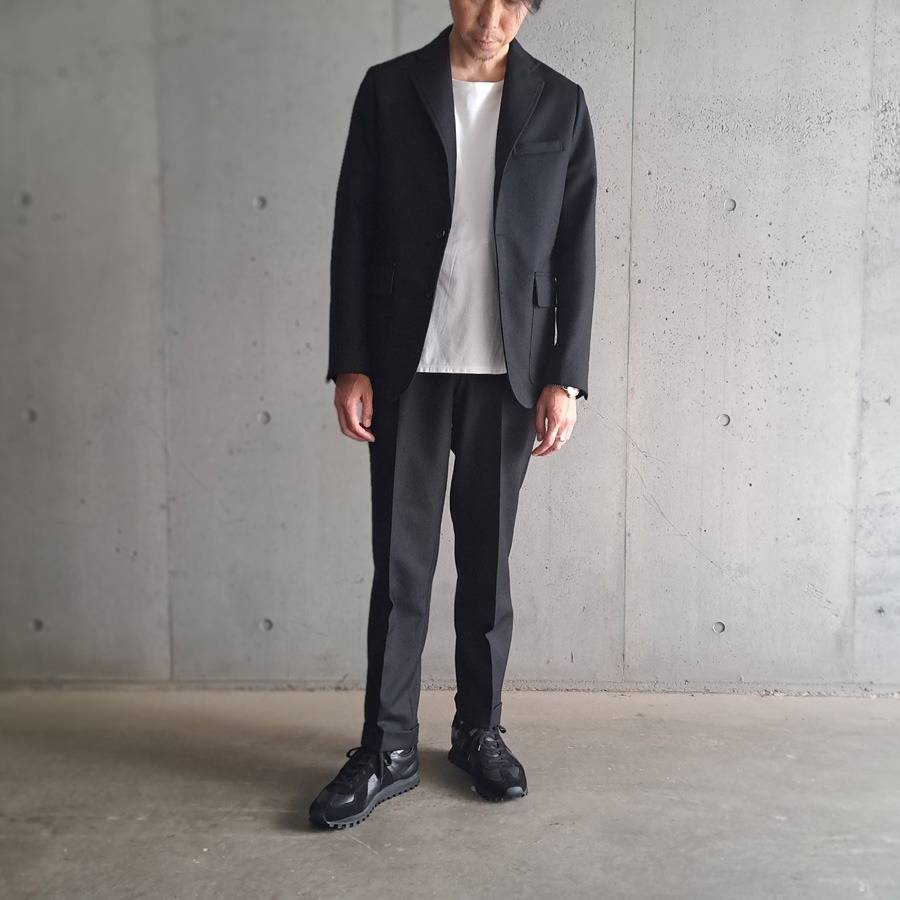  24'AW SPECIAL STYLING 1 -BARNSTORMER×ROL / [3104J] SUPER100'S SAXONY WOOL UNCONSTRUCTED JACKET (BLACK)/[1264P] SUPER100'S SAXONY WOOL MCQUEEN PANTS (BLACK)