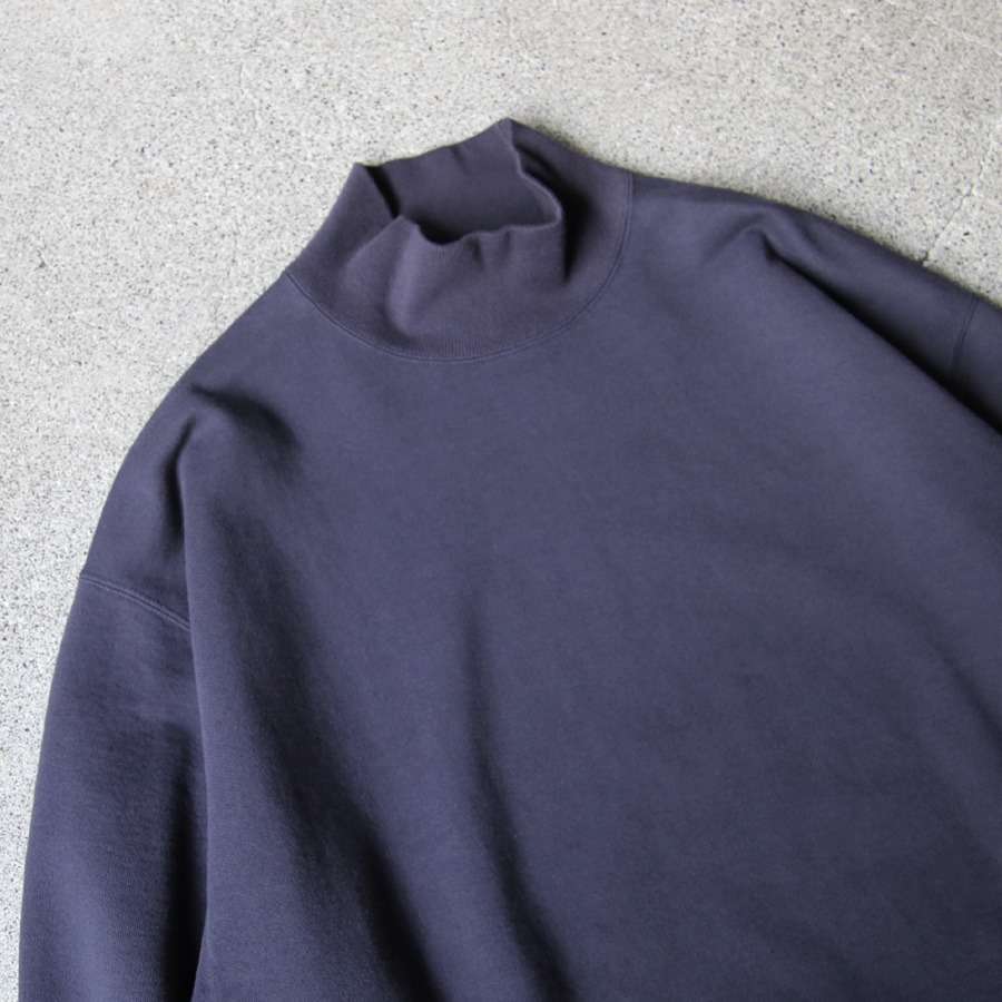 Y【ORGANIC COTTON BLEND HEAVY WEIGHT FLEECE TURTLE NECK】