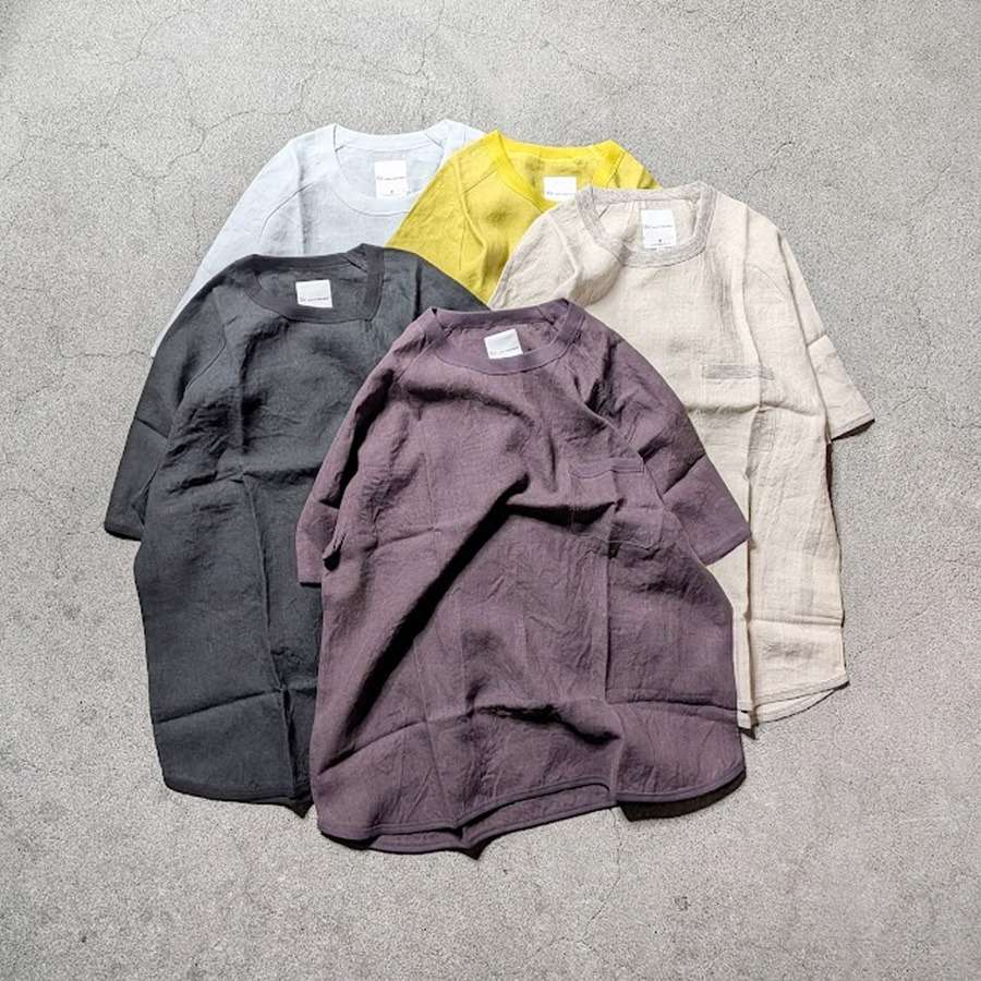 Re made in tokyo japan【French Linen T-shirt】