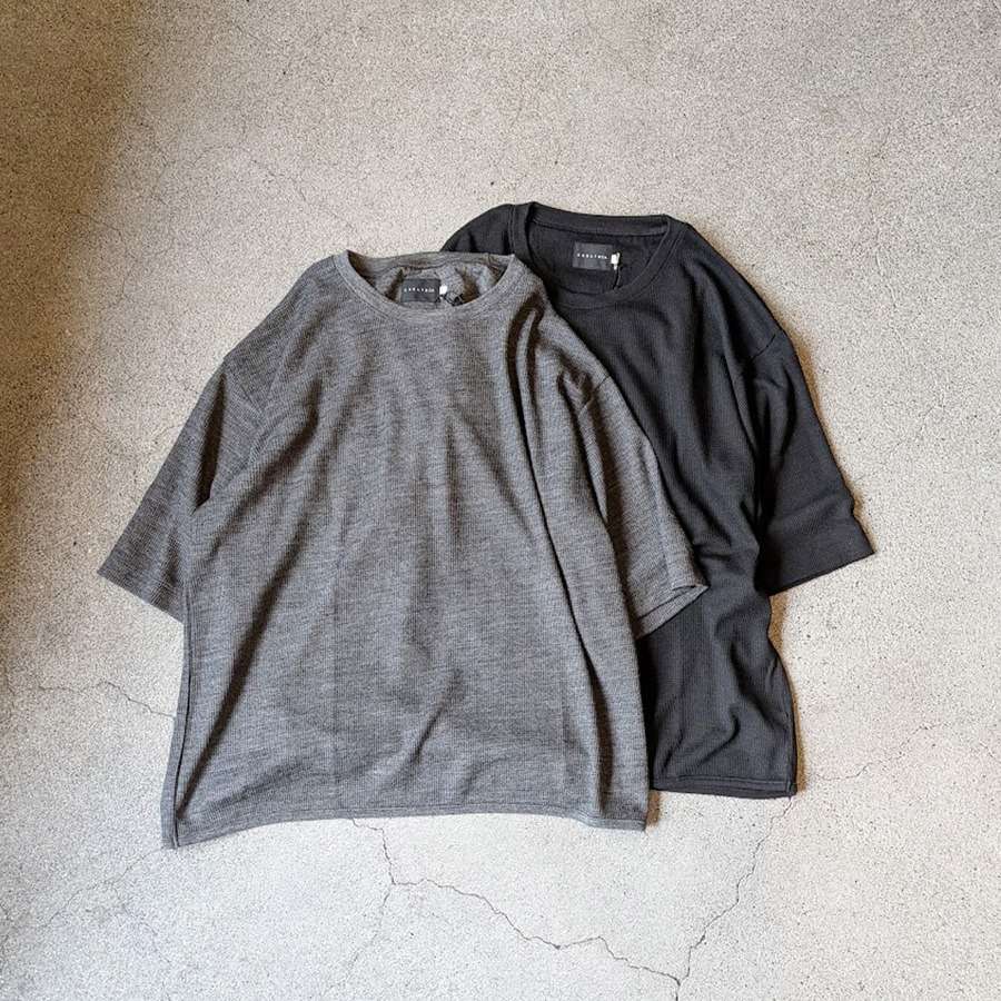 CURLY【PRIME WOOL WAFFLE TEE】