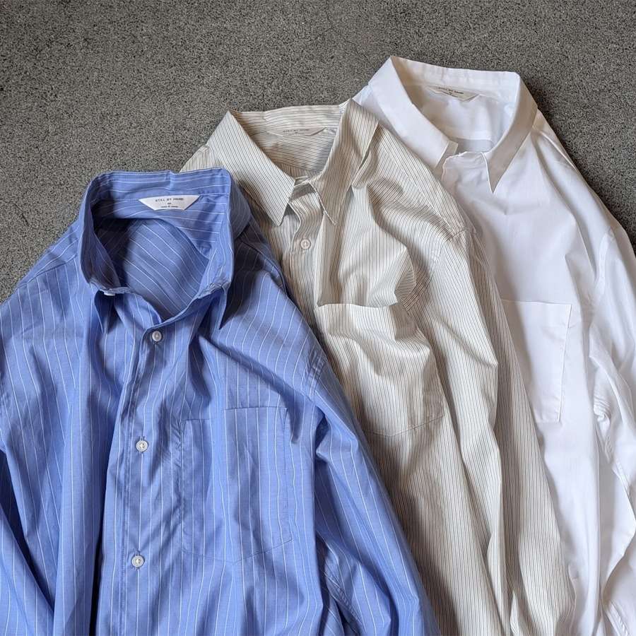 STILL BY HAND【Regular collar shirt (SH00221)】