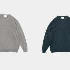 STILL BY HAND【[ KN01243 ] YAK MIX 浅V-NECK NECK P/O SWEATER】