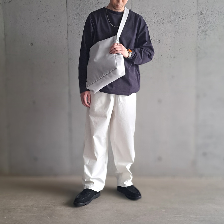 Y【ORGANIC COTTON / RECYCLE POLYESTER TWILL TAPERED EASY TR